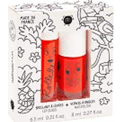Nailmatic Tropical Lipgloss sæt 6.5ml + neglelak 8ml