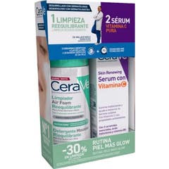 CeraVe Pack Limpiador Air Foam + Sérum Vitamina C 2 uds