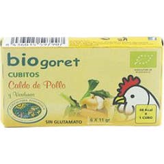 Bio Goret Biologische Kip Bouillon Groene Kip Bouillonblokjes Bio 66g