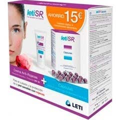 LetiSR crema antirojeces 40ml+cápsulas antirojeces 60cáps