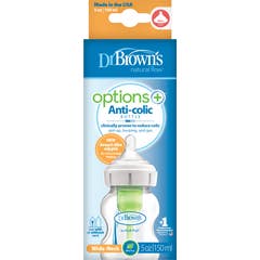 Dr Brown's Options Biberón Cuello Ancho 150 ml 1 ud