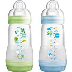 Mam Biberón e Start Anti Colic D2 Azul Verde 2x260ml