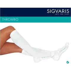 Sigvaris Media Corta Trombox Ccl1 M N Blanco 1 Par