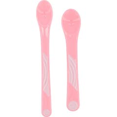 Twistshake Cucchiaio di Apprendimento +4M Rosa Pastello 2 pz