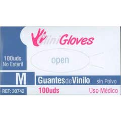 CliniGloves Guante Vinilo sin Polvo Talla XL 100uds