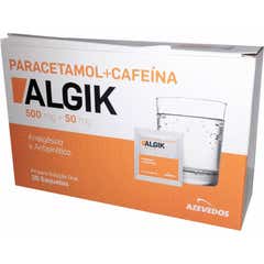 Azevedos Algik Paracetamol 500mg + Cafeína 50mg 20 Saquetas Azevedos Algik Paracetamol 500mg + Cafeína 50mg 20 Saquetas