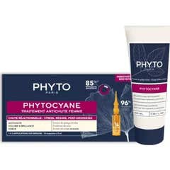 Phytocyane Kit Anticaída Reaccional Mujer 12uds + Champú 250ml