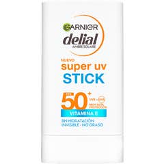 Garnier Delial Super UV Stick Unsichtbar Feuchtigkeitsspendend SPF50+ 18 g