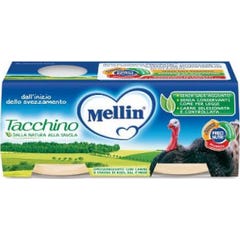 Mellin Omog Tacchino 2X80G