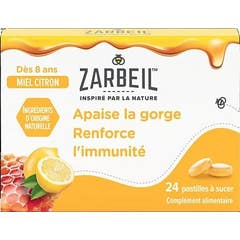 Zarbeil Pastillas Garganta & Inmunidad Miel Limón 24comp