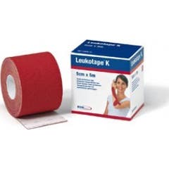 Leukotape K Cinta Elástica Adhesiva Rojo 5cmx5m 1ud