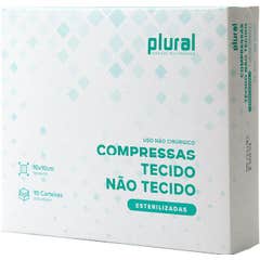 Plural Compressa Tecido Não Tecido Estéril 10x10cm 10 Unidades