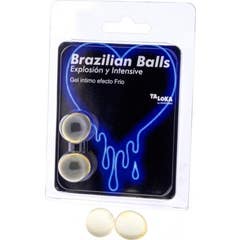 Diverty Sex Taloka Brazilian Balls Exciting Gel Efecto Frío y Vibración 2uds