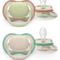 Philips Avent Ultra Air Chupete Eco Beige Verde 6-18M 2 uds