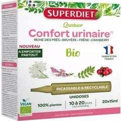 Super Diet Quatuor Confort Urinario Bio 20 Ampollas