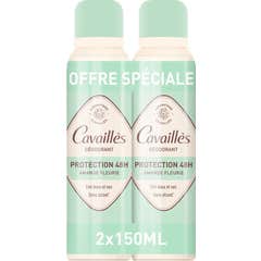 Cavaillès Desodorante Protection 48H Spray Almendra en Flor 2x150 ml