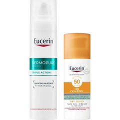 Eucerin Pack DermoPure Serum + Sun Face