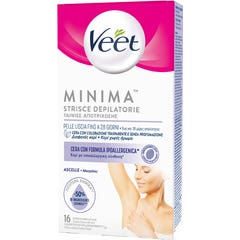 Veet Minima Bandas de Cera Fría Hipoalergénicas Axilas 16uds