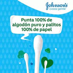 Johnson'sBaby 100% Cotton Baby Swabs 100 pz
