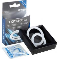 Joydivision Potenz Duo Anillos Blanco Pene Mediano M 1ud
