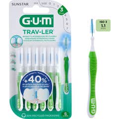 GUM Trav-Ler Interdental Brush 1,1 mm 4pz