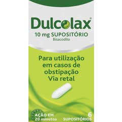 Dulcolax Bisacodilo 10mg Supositórios 6 Unidades