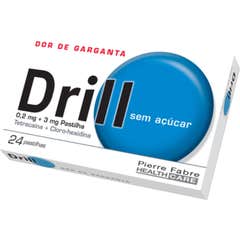 Drill Sem Açúcar Tetracaína + Cloro-Hexidina 0.2mg + 3mg  24comp