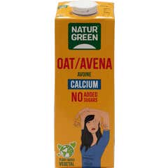 Naturgreen Bebida de Avena Bio con Calcio Sin Azúcares Añadidos 1L