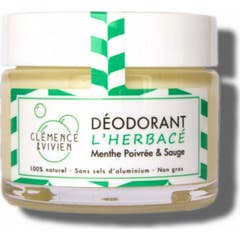 Clemence & Vivien Déodorant Naturel Crème Herbace 50g