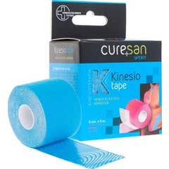 Curesan Cure Tape bendaggio neuromuscolare blu 5mx5cm 1pc