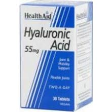 Health Aid Hyaluronic Acid 55mg 30 Comp.