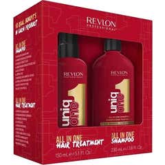 Revlon Uniq One Hair Treatment 150m + Shampoo 230ml Duo Pack