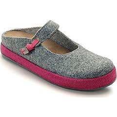 Scholl Ikike Felt Mule Women Gris Fucsia Talla 37 1 Par
