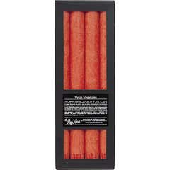 Kerzerman Cylindrical Candles for Candlestick Orange 4pcs