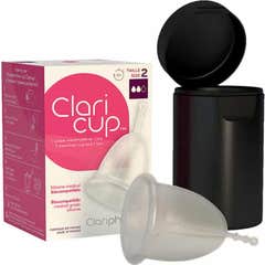 Claripharm Claricup Copa Menstrual Transparente T2 + Caja