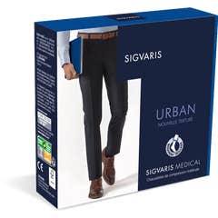 Sigvaris Urban Stay-up Klasse 2 PO Männer Schwarz N TL 1 Paar