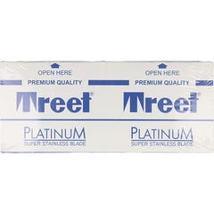 Treet Platinum Premium Super Stainless Hojilla Afeitar 100uds