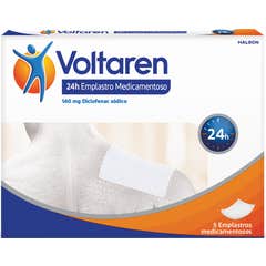 Voltaren 24h Diclofenac 140mg Emplastro Medicamentoso 5 Unidades