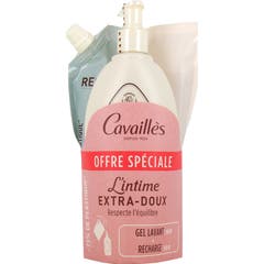 Cavaillès L'Intime Extra Suave Gel de Baño + Recarga