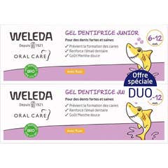 Weleda Gel Dentífrico Junior 6-12 Años con Flúor 2x50 ml