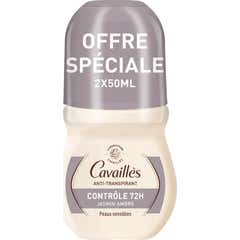 Cavaillès Desodorante Intense LP 48h Roll-On 2x50ml