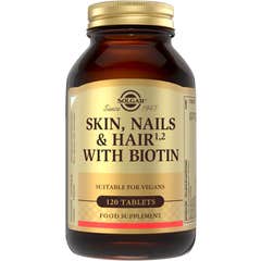 Solgar Fórmula Pelo Piel y Uñas con Biotina 120comp