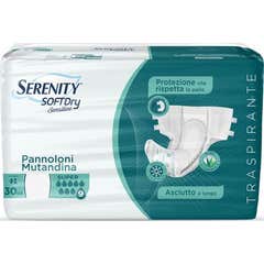 Serenity SoftDry Sensitive Pañales Bragas Super L 30uds