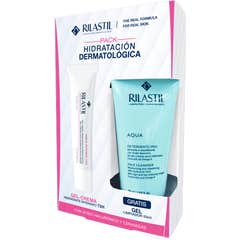 Rilastil Aqua Intense 72H Moisturizing Gel-Cream 40 ml + Aqua Hydrating Facial Cleansing Gel 50 ml