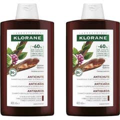 Klorane Champú Quinina y Edelweiss Bio 2x400ml