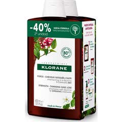 Klorane duo shampooing Quinine 2 x 400 ml