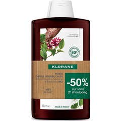 Klorane Champú Quinina y Edelweiss Bio 2x400ml