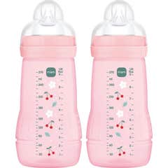 MAM Baby Easy Active Bottle Pink Shine 2x270 ml