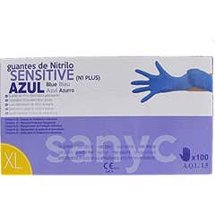 Sanicen Guante Nitrilo Sensitive Talla XL 100uds