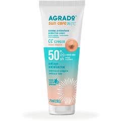 Agrado Protective Cream CC Cream Spf50+ Medium Tone 75ml